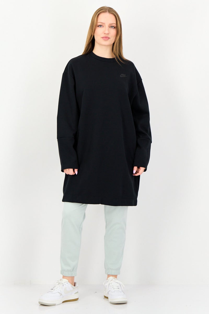 Nike Women Sportswear Fit Long Sleeve Outdoor Sweatshirt, Black - Image 4