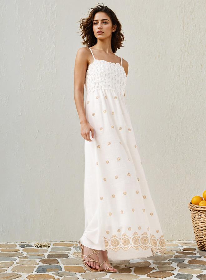 تواكستريمز فستان بدون أكمام مطرز - Image 1