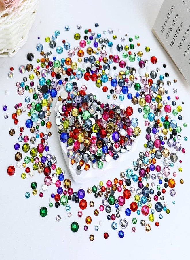 Briskbloom 4500PCS SS12 3mm Resin Flatback Rhinestone, Emerald/Dark Green Flatback Rhinestones for Nails, Tumblers, Mugs, Bottles, Craft Decoration, Loose Bling Glitter Diamond Stone - Image 3
