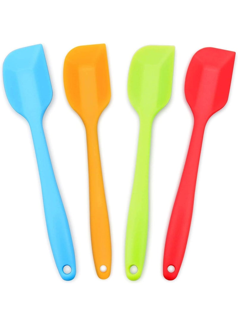 BAKERS STUDIO BAKERS STUDIO Premium Silicone NonStick Heat Resistant Spatulas with Steel Core Kitchen Utensils NonStick for Cooking Baking and Mixing 27cm Multicolor 