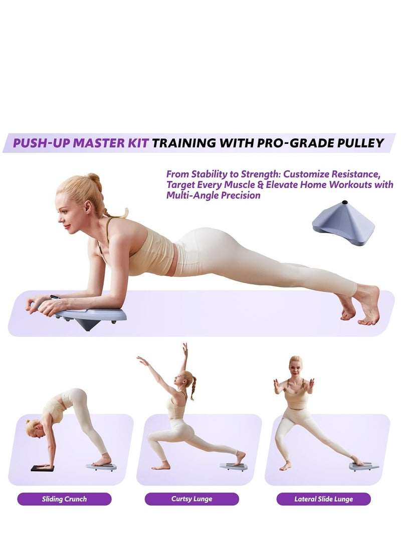 YelaJoy Pilates Board,Pilates Reformer Set,Multifunctional Abdominal Board,15in 1 Pilates Board for Women,Foldable Pilates Reformer Board for Home,Abs Workout Equipment - Image 3