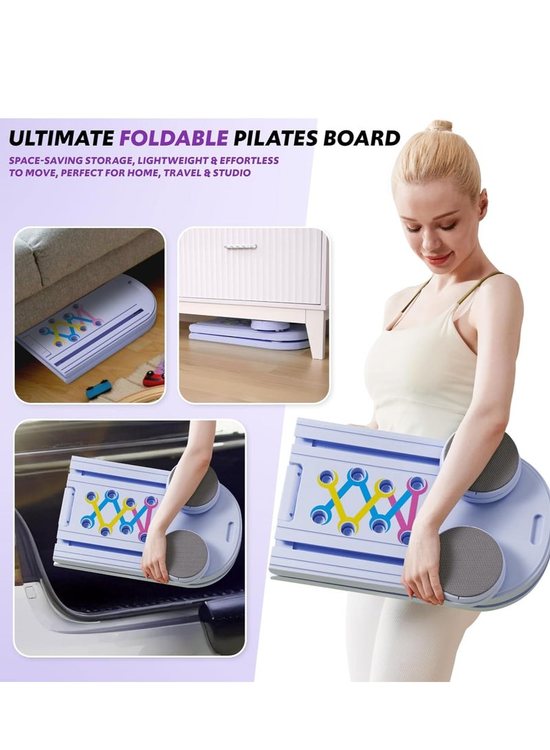 YelaJoy Pilates Board,Pilates Reformer Set,Multifunctional Abdominal Board,15in 1 Pilates Board for Women,Foldable Pilates Reformer Board for Home,Abs Workout Equipment - Image 5
