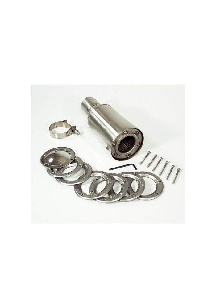 EMPI Spark Arrestor, 10" Stainless Steel with 2" Clamp-On Inlet for Dune Buggy - Image 1