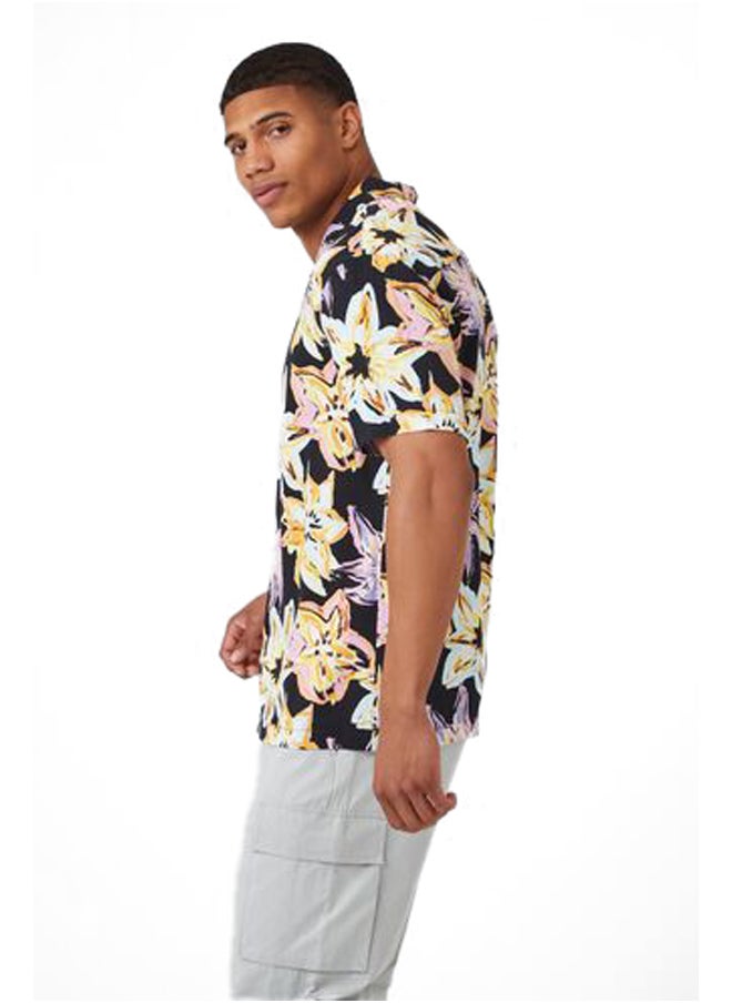 FOREVER 21 Rayon Floral Print Shirt  - Image 1