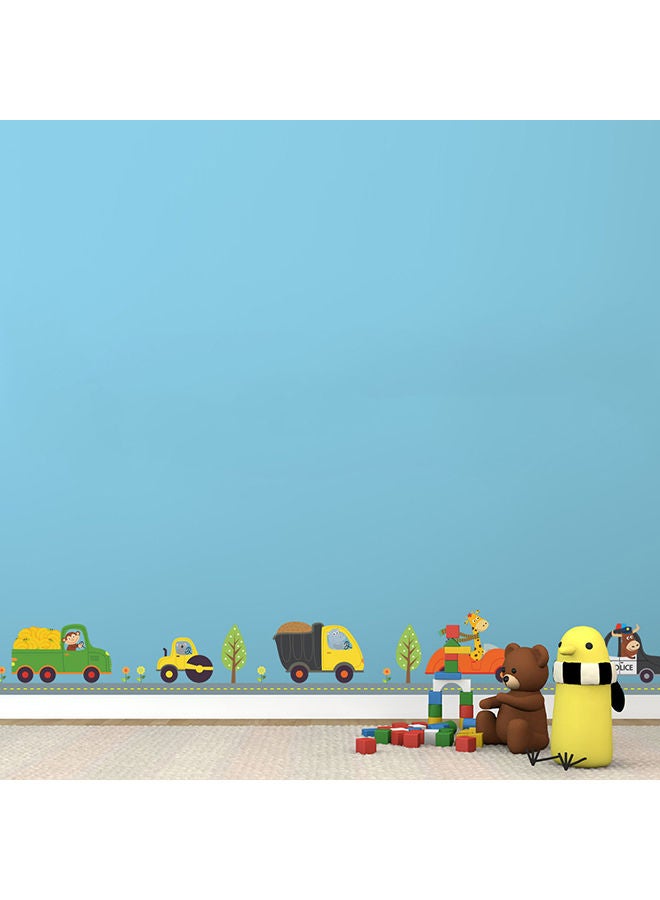 NIBEMINENT Animal Driving Car Wall Sticker Multicolour 30x90cm - Image 2