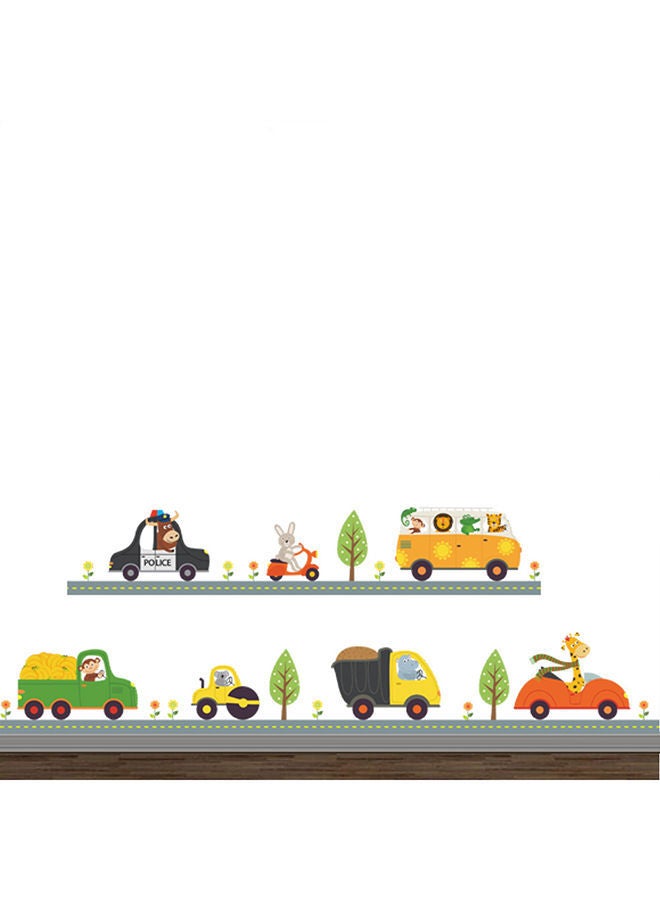 NIBEMINENT Animal Driving Car Wall Sticker Multicolour 30x90cm - Image 4