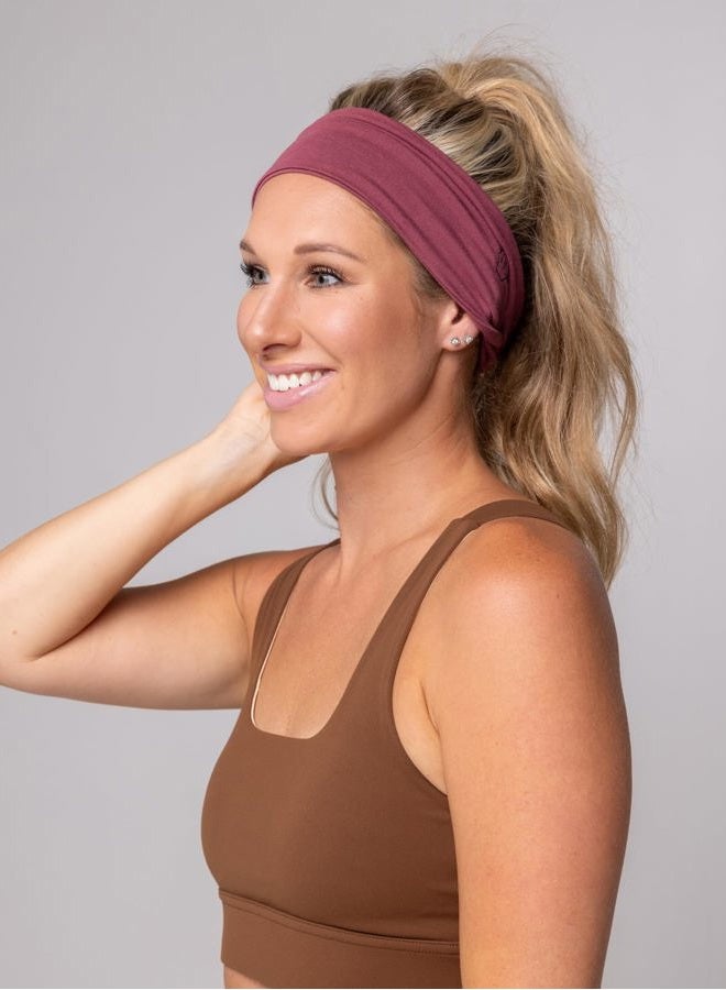 Maven Thread Noira Workout Headbands for Women – 4" Wide Non-Slip Athletic Headbands for Running, Yoga, Gym, and Exercise – Sweat-Wicking Sports, 2 Pack - Image 4