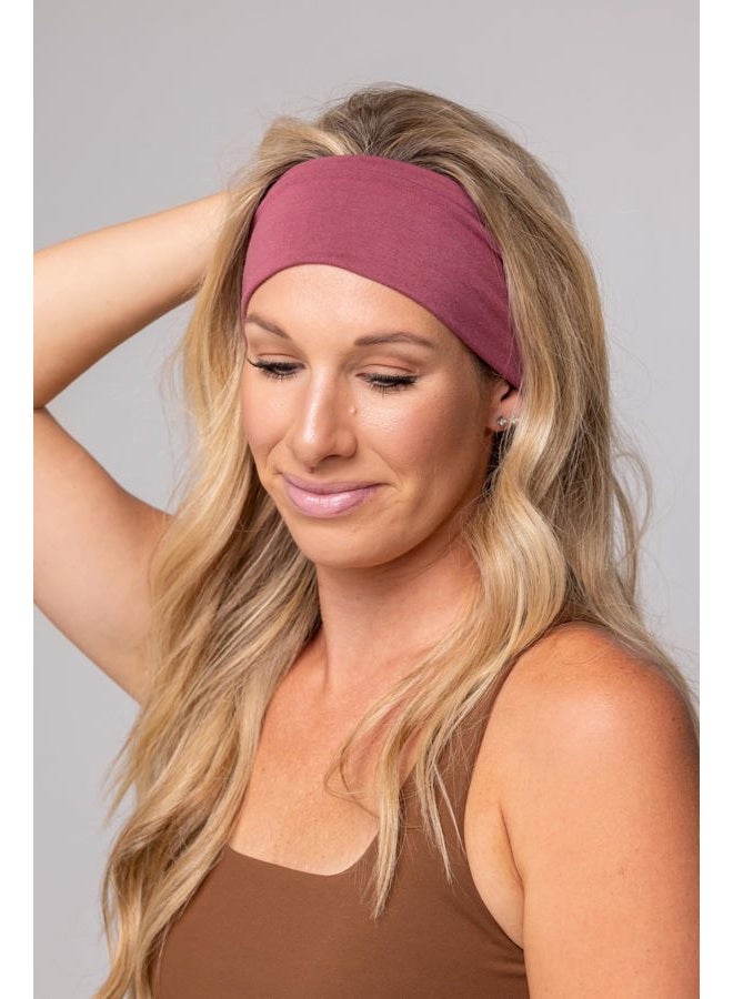 Maven Thread Noira Workout Headbands for Women – 4" Wide Non-Slip Athletic Headbands for Running, Yoga, Gym, and Exercise – Sweat-Wicking Sports, 2 Pack - Image 2