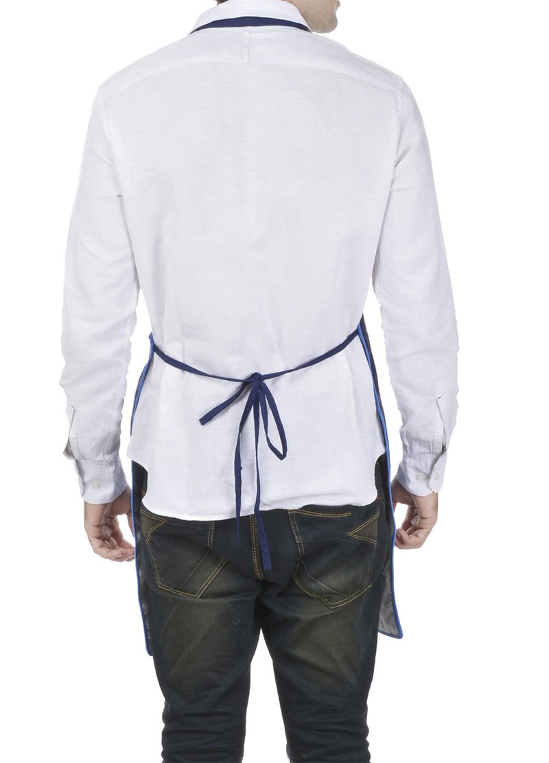 Switchon Branded waterproof Blue kitchen apron with cap made in india - Image 3