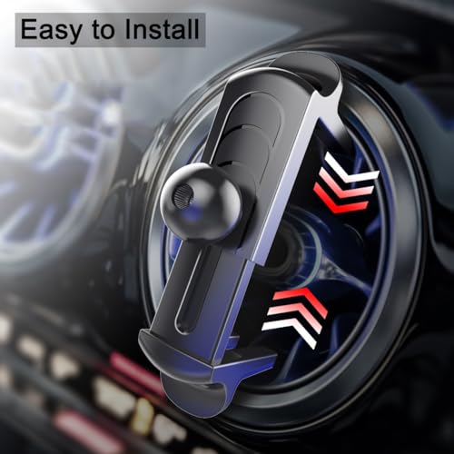 szyuchen Car Cell Phone Holder Mount for Ford Mustang Ecoboost GT Premium Shelby GT 350 500 Shelby GT500 V6 (Not for Mach E) 2015-2023 Accessories Circular Air Vents Cellphone Mobile Phone Stand - Image 5