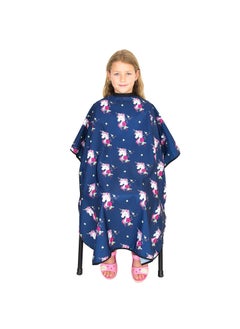 Hair Cutting Cape for Kids  Unicorns Print  Water Resistant Salon Cape  Snap Closure  Kids Haircut Cape  Barber Cape for Kids  Kids Hair Cape