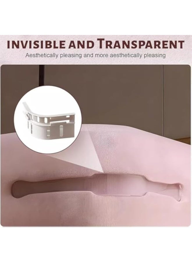 Bed Sheet Holder Strips - Secure Fit for Mattress, No More Slipping or Wrinkles - Adjustable Elastic Straps with Strong Grip for All Bed Sizes (4-Pack) (White) - Image 3