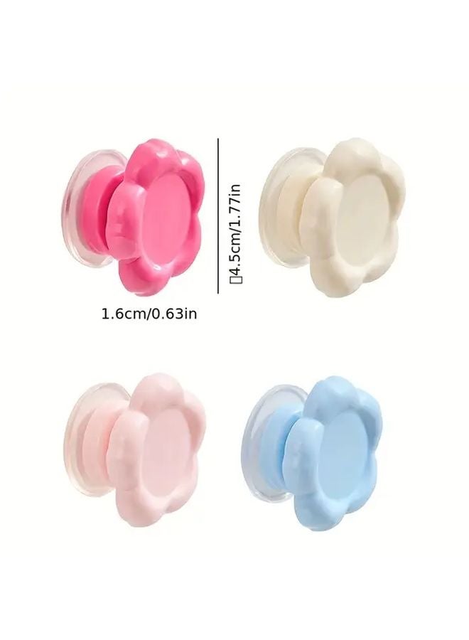 خطافات شفط زهرية وردية بدون حفر مثبتة بالفراغ على الحائط للمطبخ والحمام - Image 4