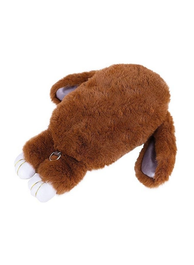 NAPP MALL Cute Bunny Sling Bag Fluffy Sling Bags For Girls Kids Rabit Shaped bags Crossbody Plush Purse with Shoulder Chain handbags for Children kids girl bag stylish picnic best for birthday gift - Image 5