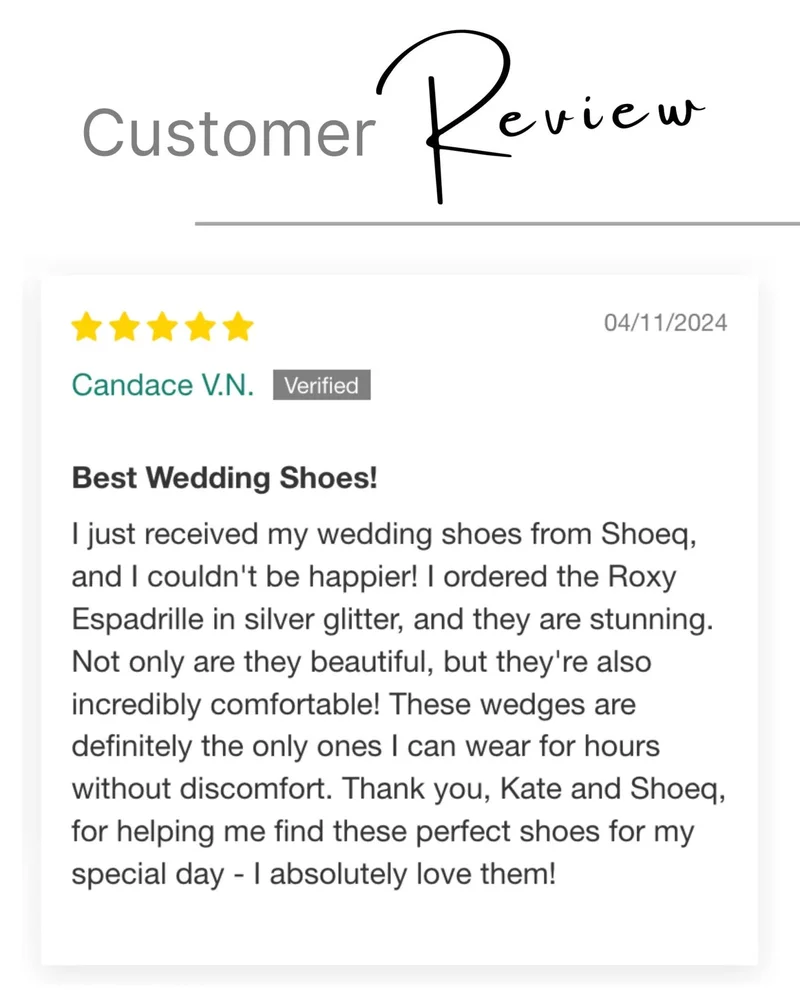 SHOEQ Silver Glitter Roxy Espadrille Wedge for Women | Best Price UAE