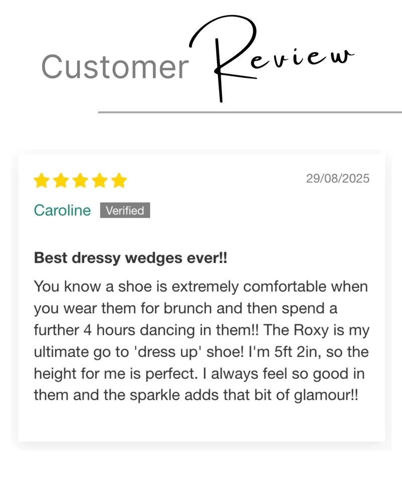 SHOEQ Silver Glitter Roxy Espadrille Wedge for Women | Best Price UAE