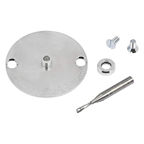 Trend Carbide 1/8-inch Down Cut Spiral Router Bit & Bushing Kit for Inlay Templates, INLAY/KIT/A - Image 1