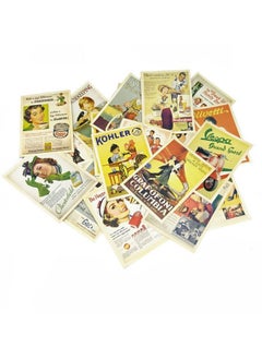 Yueton 32 Pcs 1 Set Vintage Retro Old Europe Dancing Travel Advertising Album Postcard Greeting Post Cards For Collecting  - Image 1