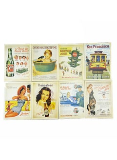 Yueton 32 Pcs 1 Set Vintage Retro Old Europe Dancing Travel Advertising Album Postcard Greeting Post Cards For Collecting  - Image 3