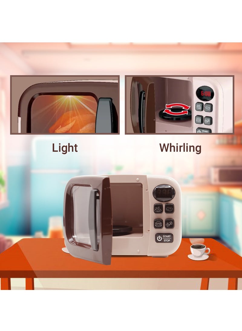 Generic - Pretend Play Mini Microwave Oven with Kitchen Accessories - Image 1