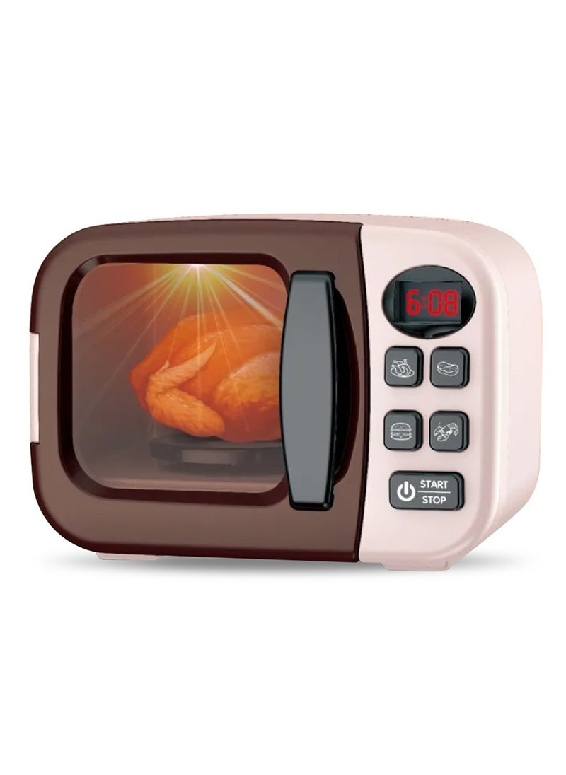 Generic - Pretend Play Mini Microwave Oven with Kitchen Accessories - Image 1