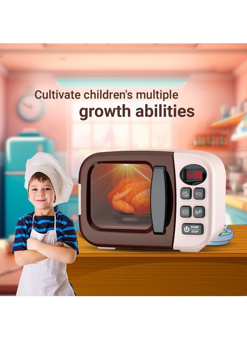Generic - Pretend Play Mini Microwave Oven with Kitchen Accessories - Image 1