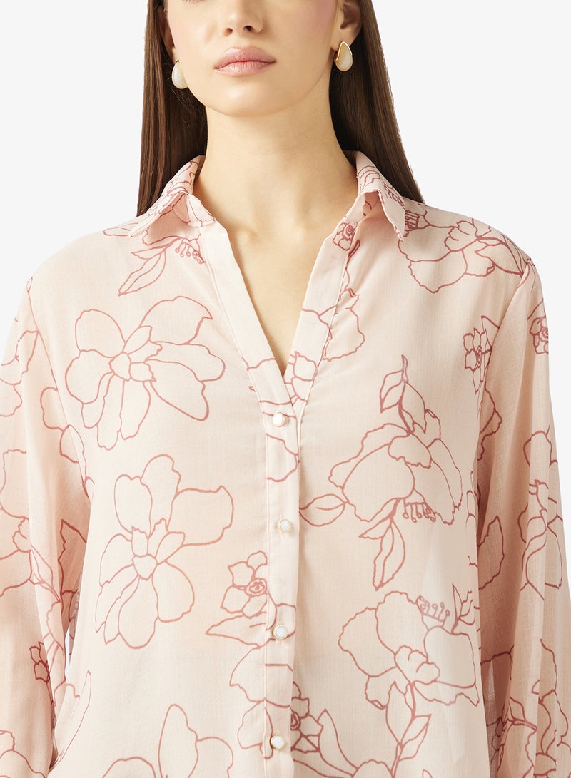 ELLA Floral Print Shirt - Image 3