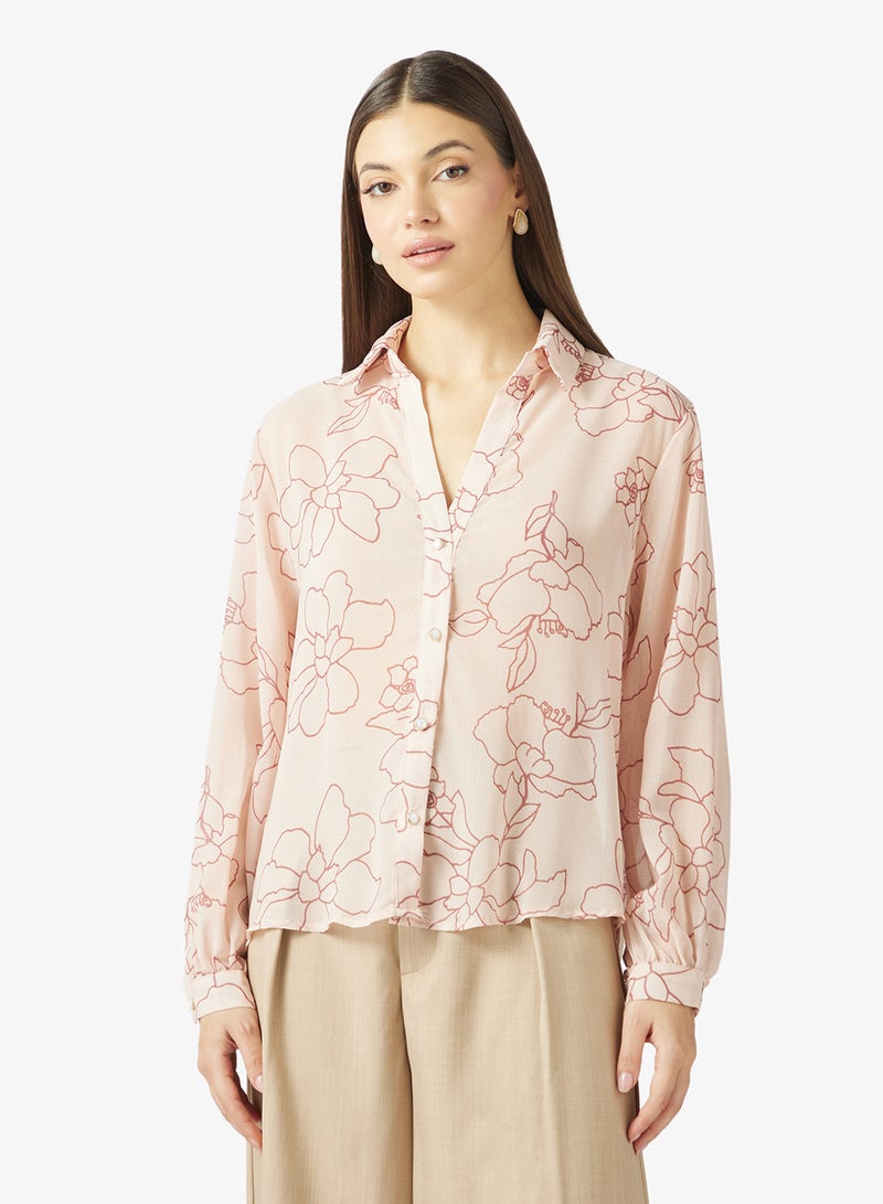 ELLA Floral Print Shirt - Image 1