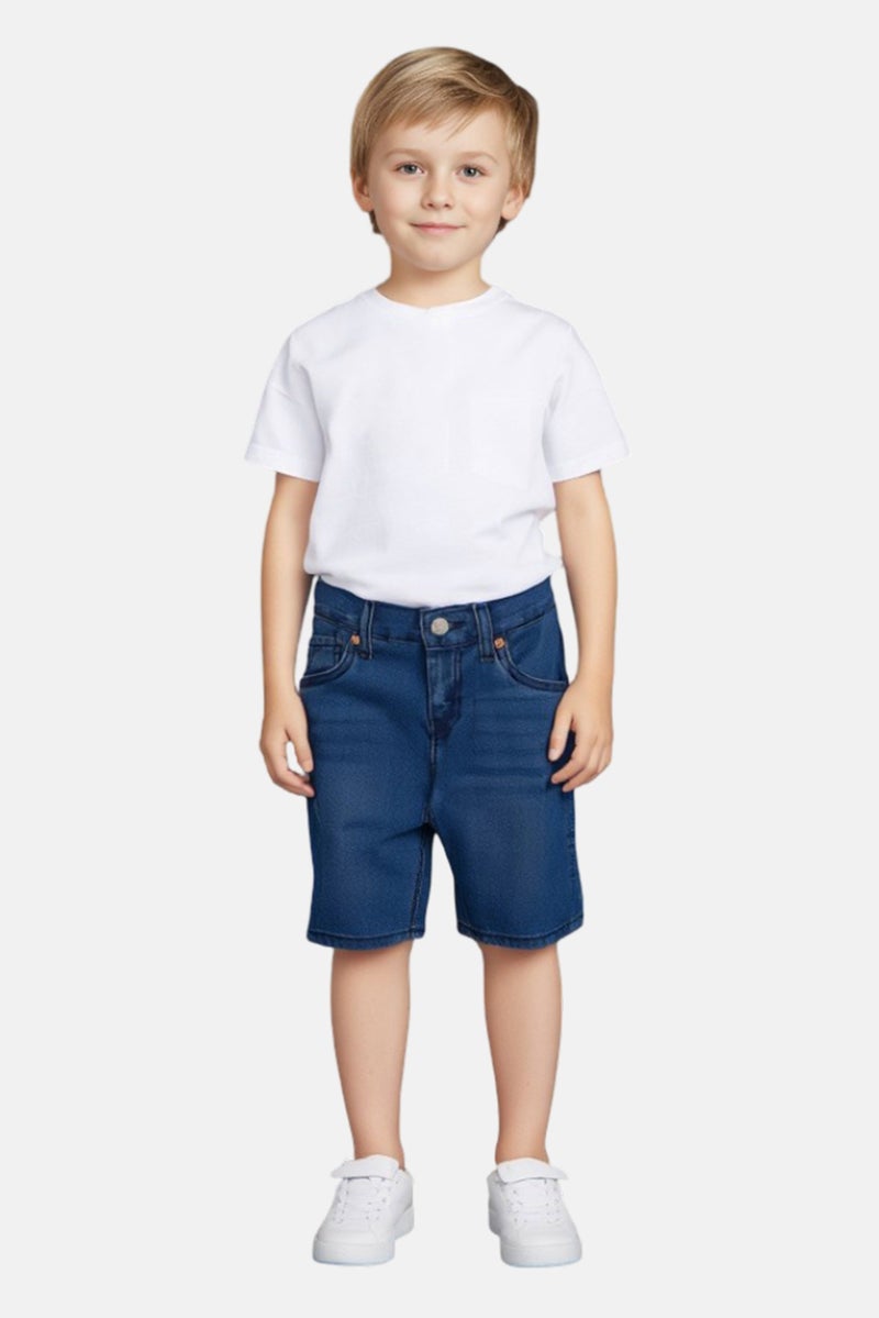 Levi's شورتات جينز مغسولة للأولاد، أزرق - Image 1