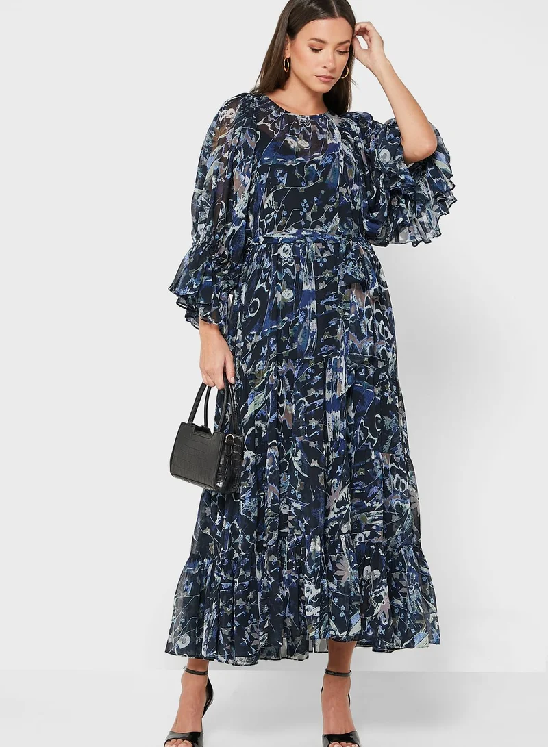 Ted Baker Oversized Printed Dress