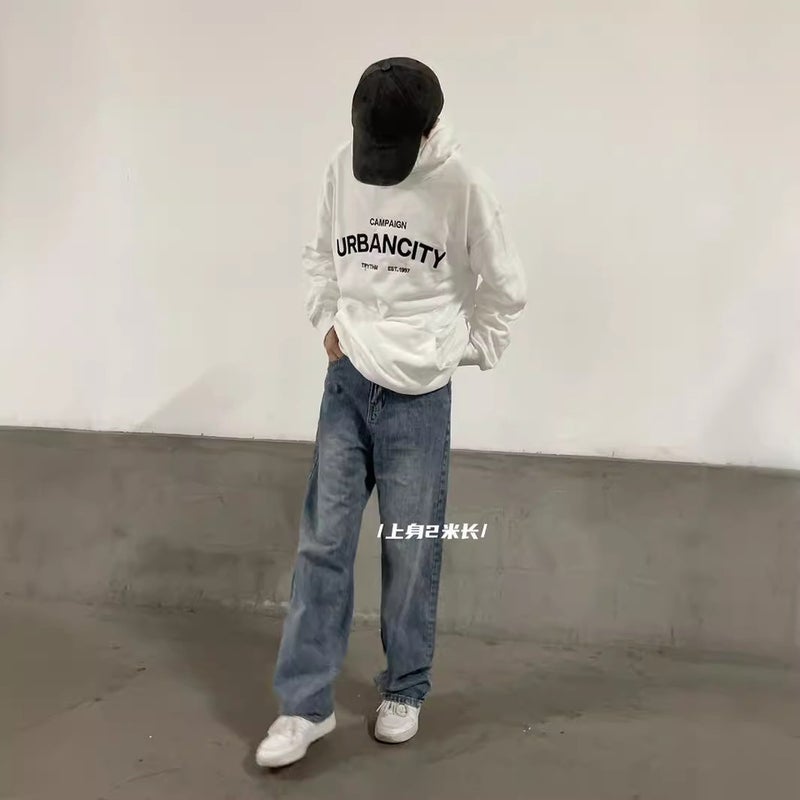 Unisex Classic Denim Jeans Loose Fit Daily Outdoor Wear - Image 4