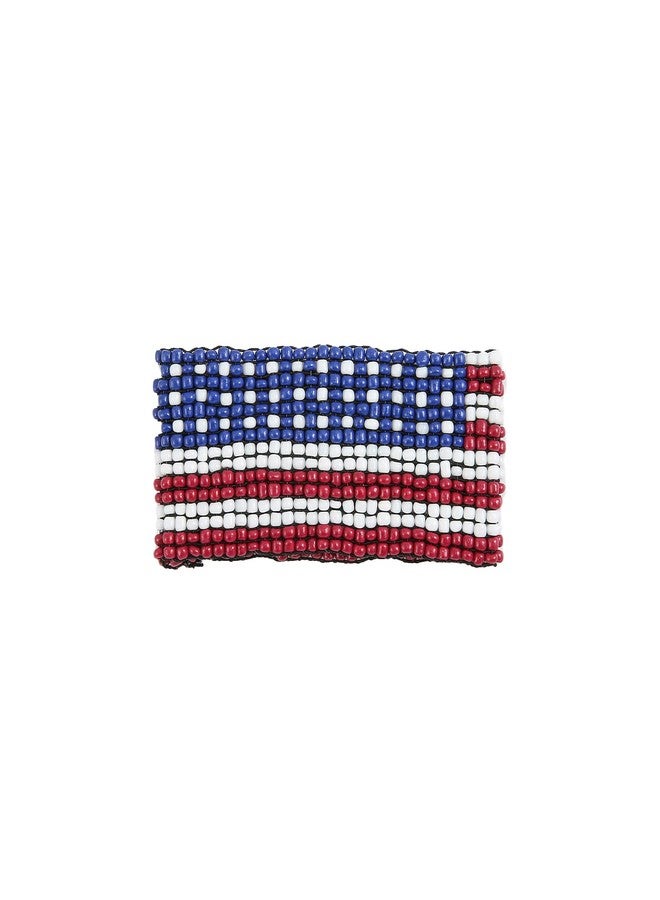 Madison Tyler American Flag Bracelets for Women | Red | White | Blue Stretch Beaded Bracelets | 4th of July Patriotic Independence Day Jewelry - Image 1
