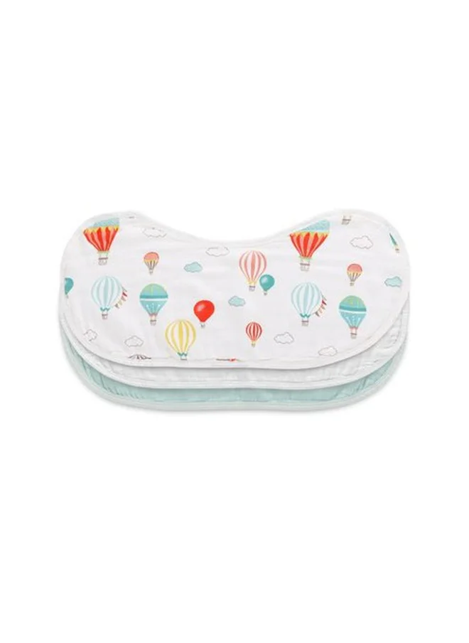 أنفي بيبي Set of 3 Organic Bamboo Burp and Bib Cloth Balloons