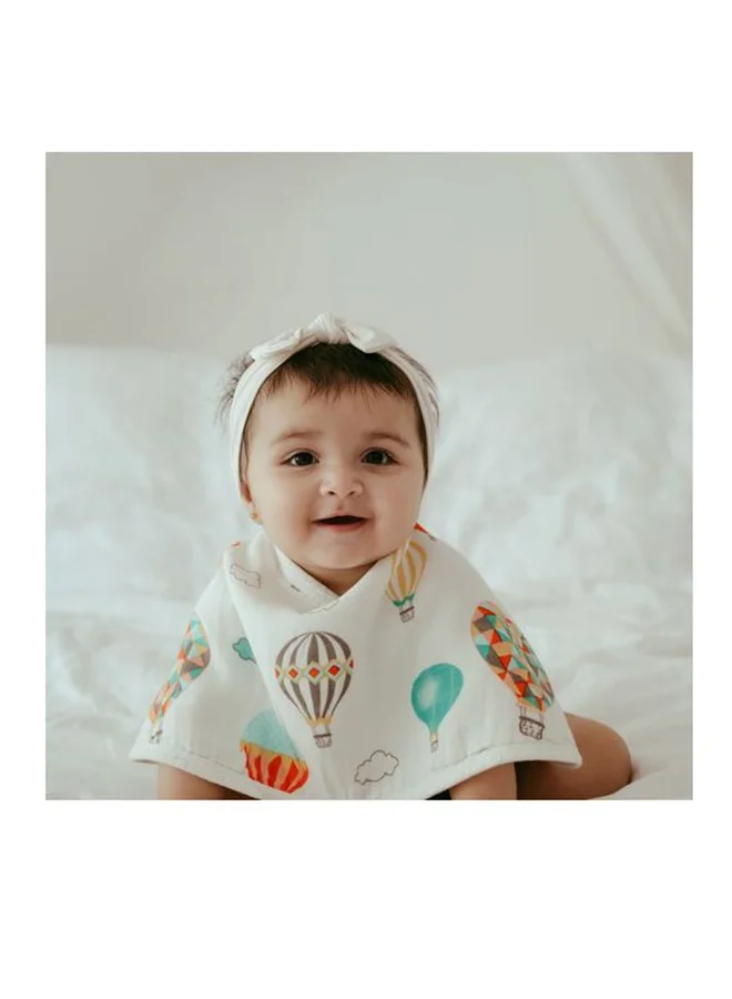 أنفي بيبي Set of 3 Organic Bamboo Burp and Bib Cloth Balloons