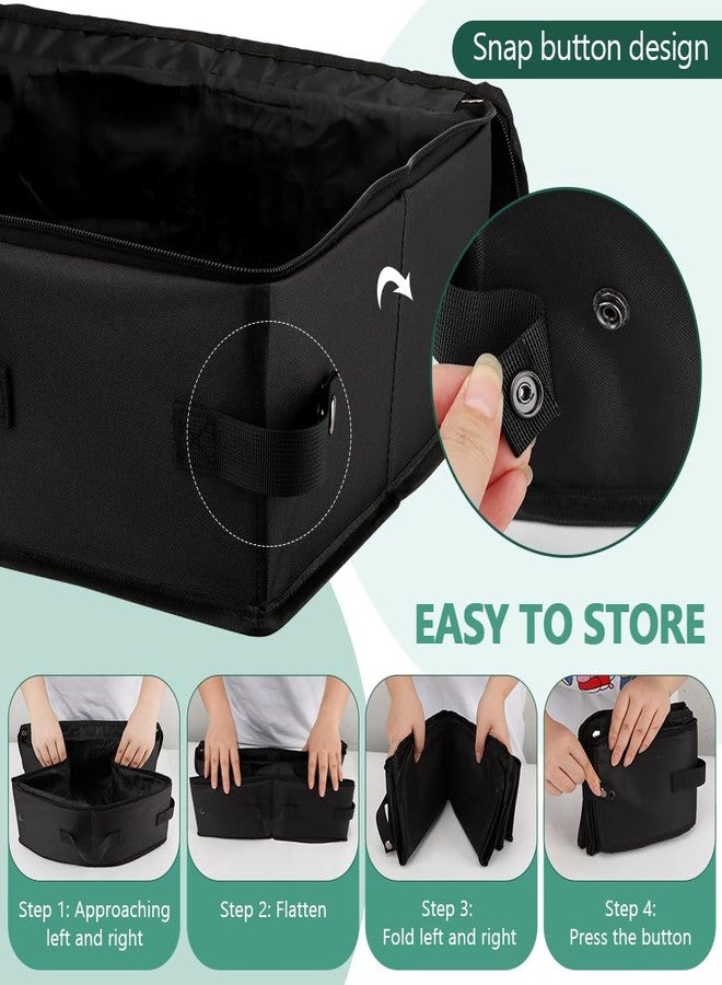 WeiLingBo Travel Litter Bo x for Cats,Foldable Portable Cat Litters Box,Leak Proof Ca t Trave l Carrier with Kitty Litter Scoop Bowl,Cat Travel Essentials for Car,Hotel,Airplane and Outdoor Use(Black) - Image 4