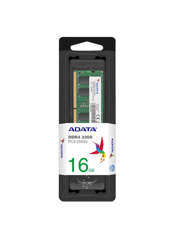 أداتا ذاكرة ADATA Premier 16GB 3200MHz SO-DIMM DDR4 للكمبيوتر المحمول، وحدة ذاكرة وصول عشوائي واحدة، تدعم وحدات المعالجة المركزية Intel وAMD، تدعم ملف تعريف XMP، نقل سريع للبيانات، كفاءة محسنة، AD4S320016G22-SGN  - Image 2