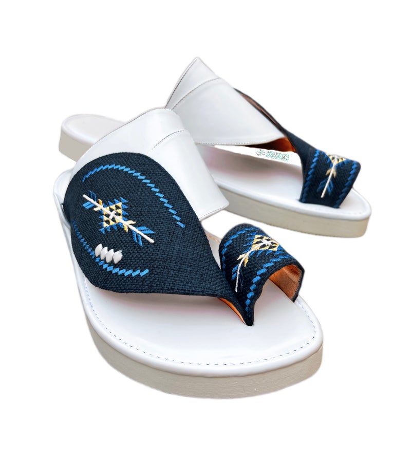 Eastern Sandal Zubairiya Naal | Made in Saudi Arabia | Najdi White - Image 2