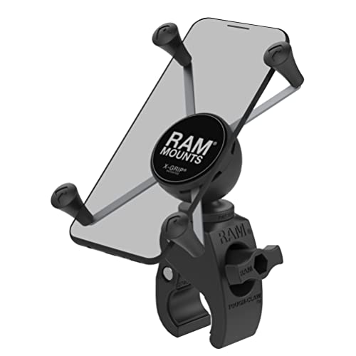 RAM MOUNTS X-Grip Large Phone Mount with RAM Snap-Link Tough-Claw RAM-HOL-UN10-400U for Motorcycle, ATV/UTV, Bike - Image 1