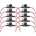 VANTRONIK Waterproof Mini Inline Fuse Holder with 16 Gauge AWG Wire 12 Inches Long Fit for ATM Blade Small Fuse in Vehicle Automotive Car Boat Tractor 10 Pack - Image 2