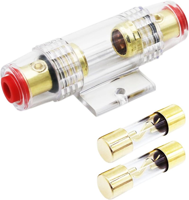 Carviya 4-8 Gauge Waterproof Fuse Holder with Fuses - Image 1