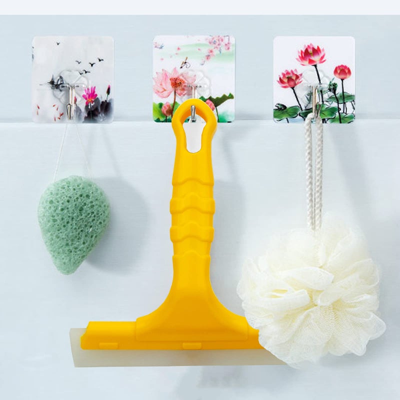 Ccyanzi Silicone Blade Small Squeegee  Shower Glass Squeegee  Window Tint Squeegee  For Window  Bathroom Mirrors  Shower Door And Car Windshield  5.5X5.5Inch  Yellow - Image 5