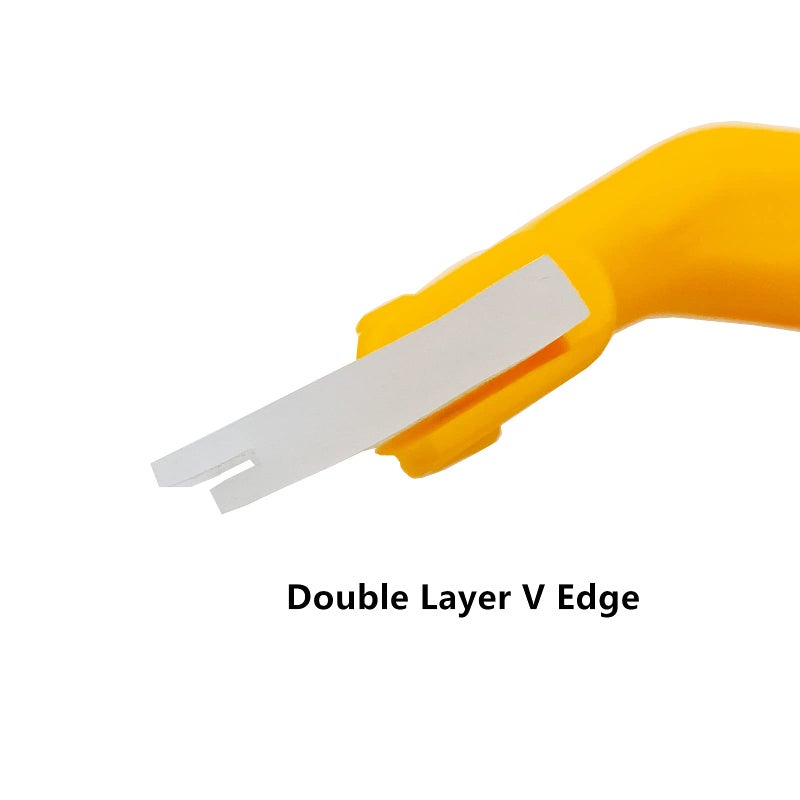 Ccyanzi Silicone Blade Small Squeegee  Shower Glass Squeegee  Window Tint Squeegee  For Window  Bathroom Mirrors  Shower Door And Car Windshield  5.5X5.5Inch  Yellow - Image 4