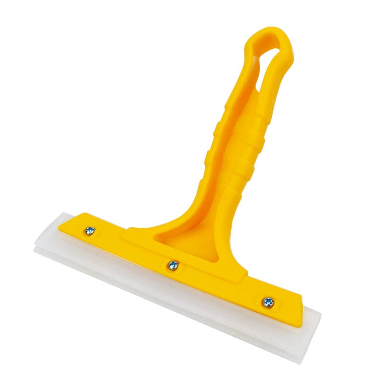 Ccyanzi Silicone Blade Small Squeegee  Shower Glass Squeegee  Window Tint Squeegee  For Window  Bathroom Mirrors  Shower Door And Car Windshield  5.5X5.5Inch  Yellow - Image 3