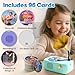 yimido Kids Phonograph Toddler Record Player with 96 Learning Cards Early Education Machine Record Player Music Box Storyteller pop Speakers Gift for Boys and Girls - Image 4