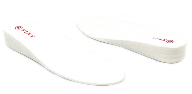 SINY® Full Length Shoe Insoles Height Increase Cushion for Men Foot Care White Lift Kit 2cm 0.8" - Image 5