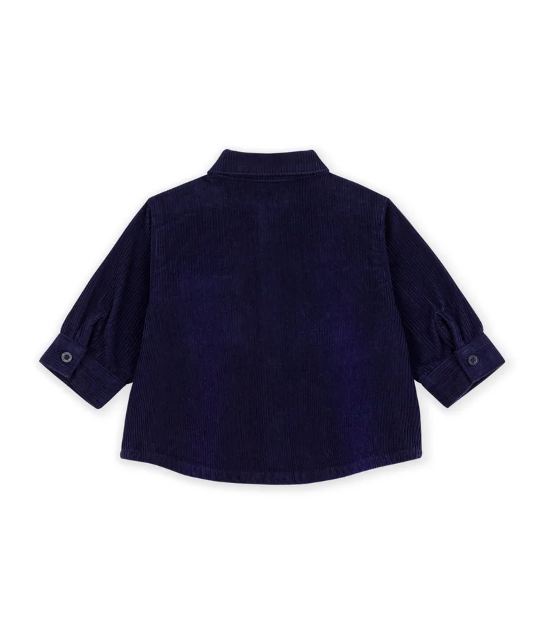 Petit Bateau Babies' Plain Corduroy Shirt