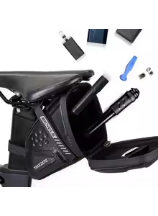 Rockbros 1L Bicycle Saddle Bag EVA Hard Shell Refletive MTB Road Bike Saddle Bag Waterproof Seat Rear Tool Pouch Bag Cycling Accessories - Image 4