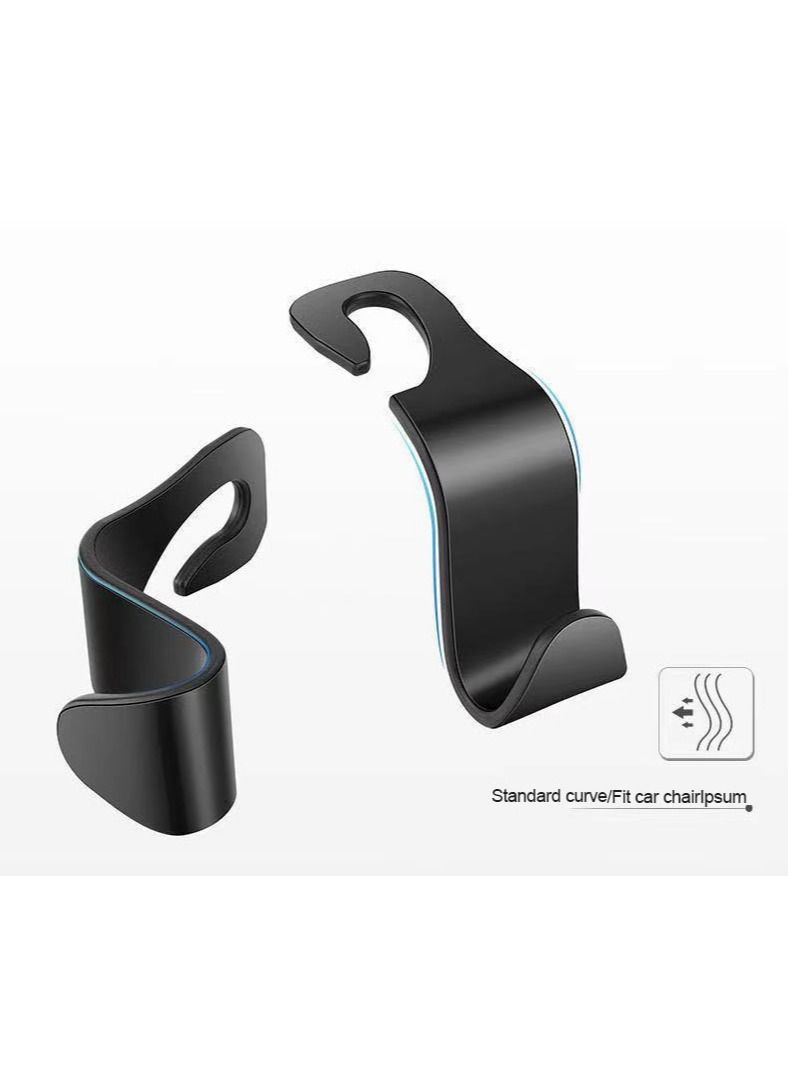 Car Seat Headrest Hook 3 Pack Hanger Storage Organizer - Image 3