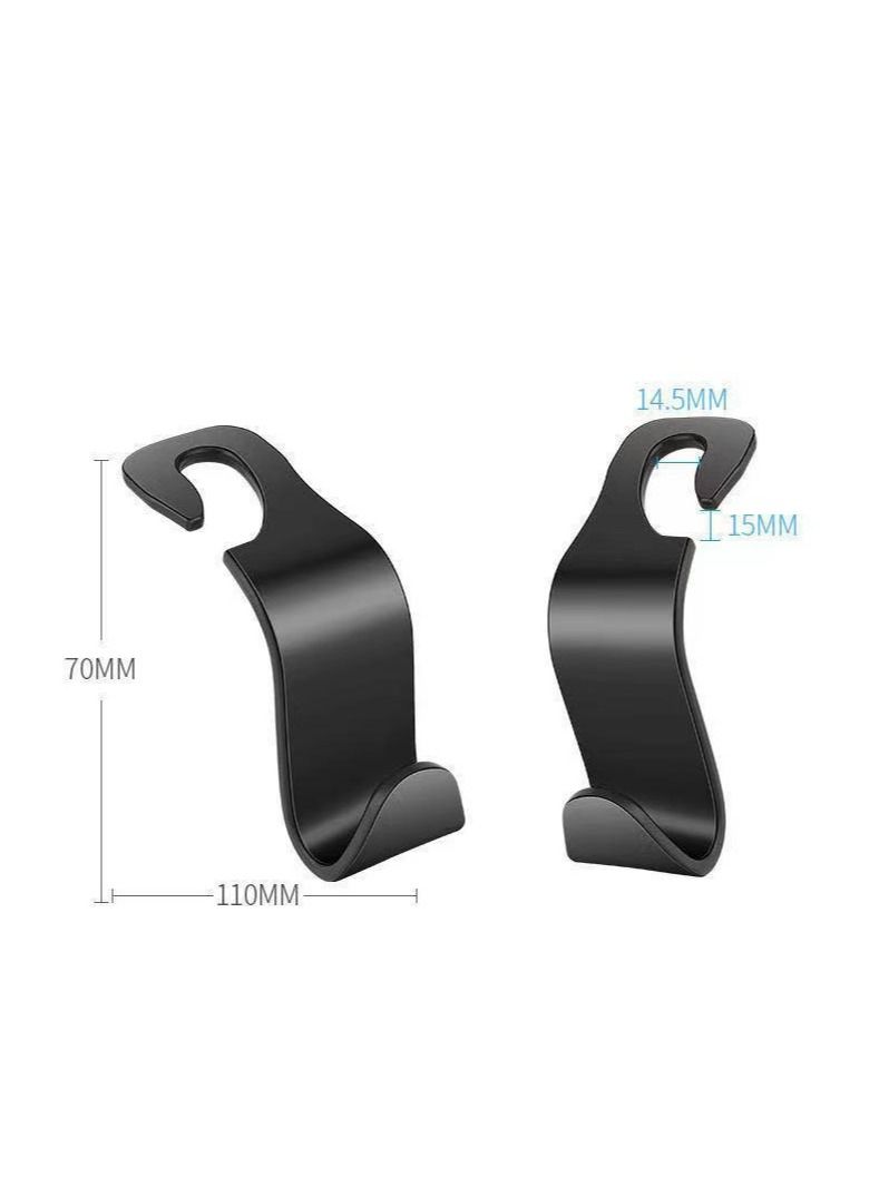 Car Seat Headrest Hook 3 Pack Hanger Storage Organizer - Image 2