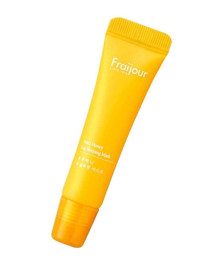 Fraijour Lip Sleeping Mask 12g-Lip Masks for Dry Lips, Calming,Lip care Chapped for Cracked lips-Honey extract, Vitamin E, Ceramide, Olive oil (YUZU HONEY)  - Image 1